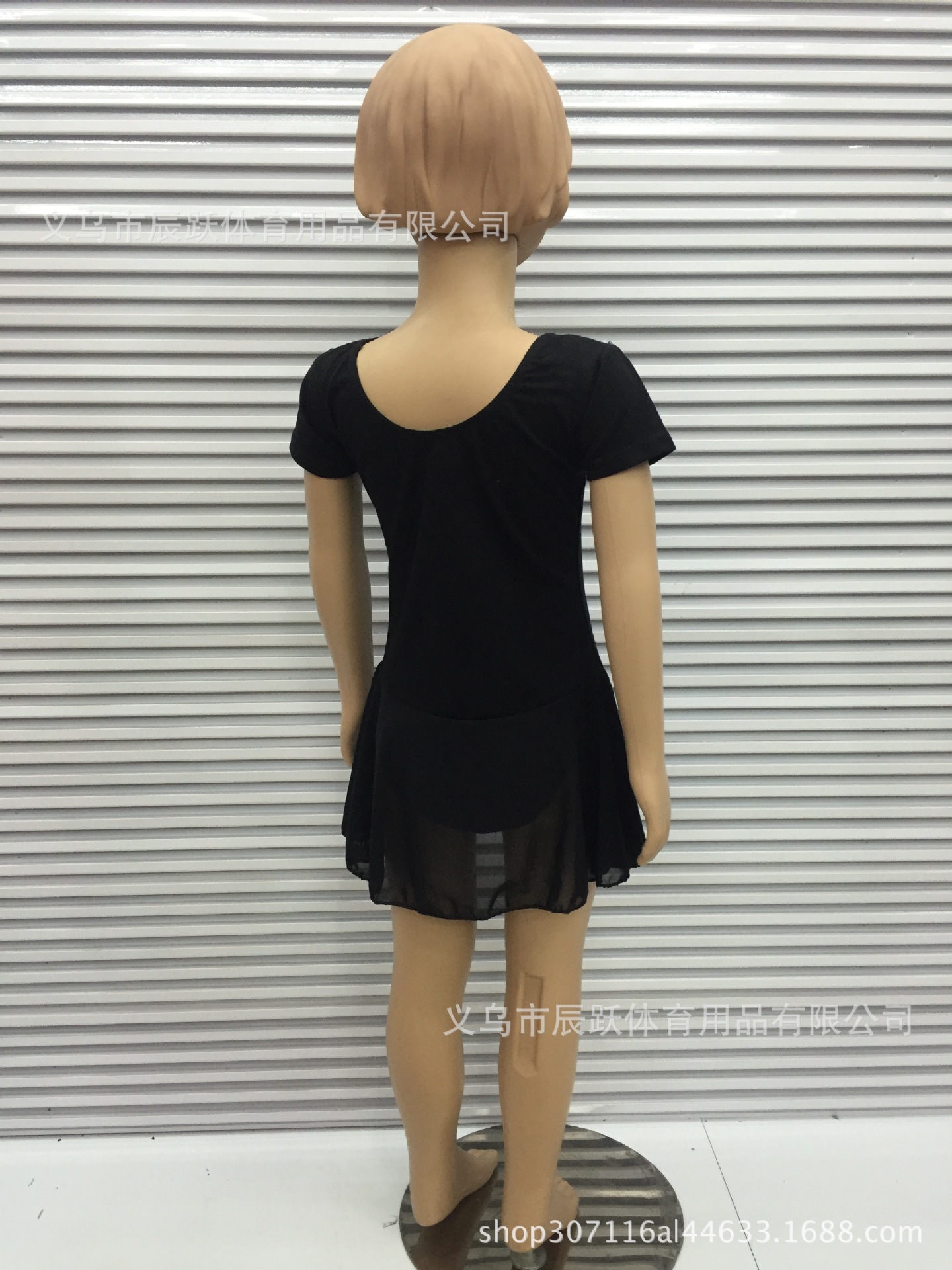 儿童成人纯棉体操服芭蕾舞蹈服儿童网纱连体服110cm-170cm详情1