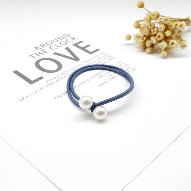 Simple pearl hair bands, elastic hair ties, and girlish hair accessories - wholesale of one-yuan small items pic 10