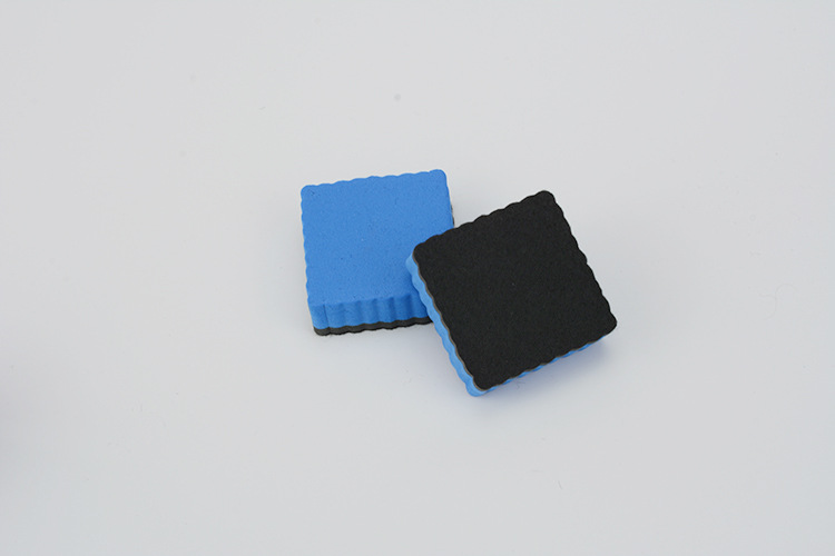 Magnetic 5*5 square EVA felt cloth for children, wavy and easy-to-clean magnetic white board eraser pic 11