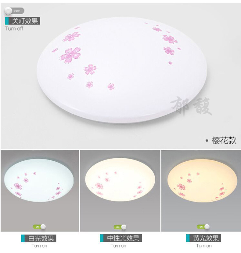 Modern and simple bedroom led ceiling lights, living room and balcony lighting fixtures, home acrylic round led lights creativity pic 22