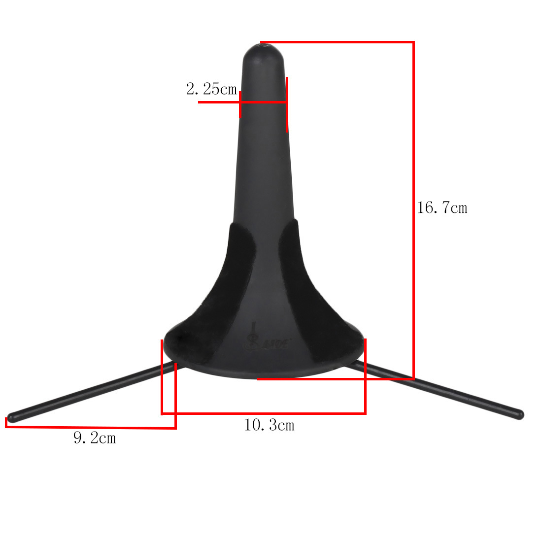 Wholesale LADE trumpet stand folding tripod support frame, trumpet instrument stand, vertical stand, display stand pic 2