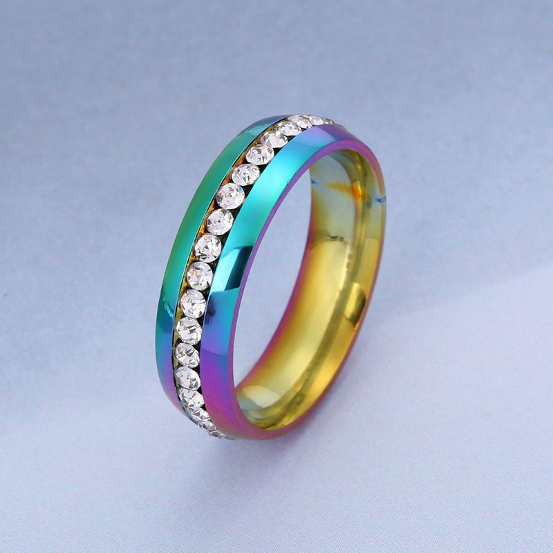 跨境热卖钛钢戒指小众单排水钻镶钻精美戒指不锈钢饰品厂家直供详情12