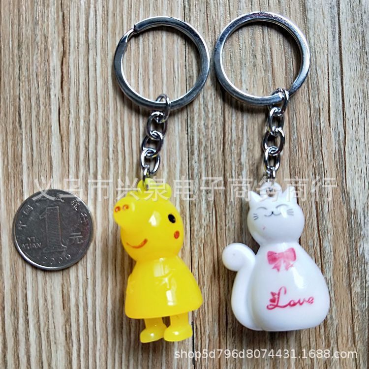 【 Zone 1-5 】 Cartoon pendants 100/ pack 2000/ box. Trendy and cute cartoon keychain pendants, bags, clothing pendants. Yiwu one-yuan store supply pic 6