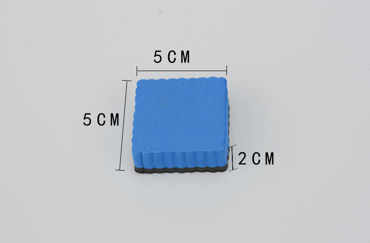 Magnetic 5*5 square EVA felt cloth for children, wavy and easy-to-clean magnetic white board eraser pic 5