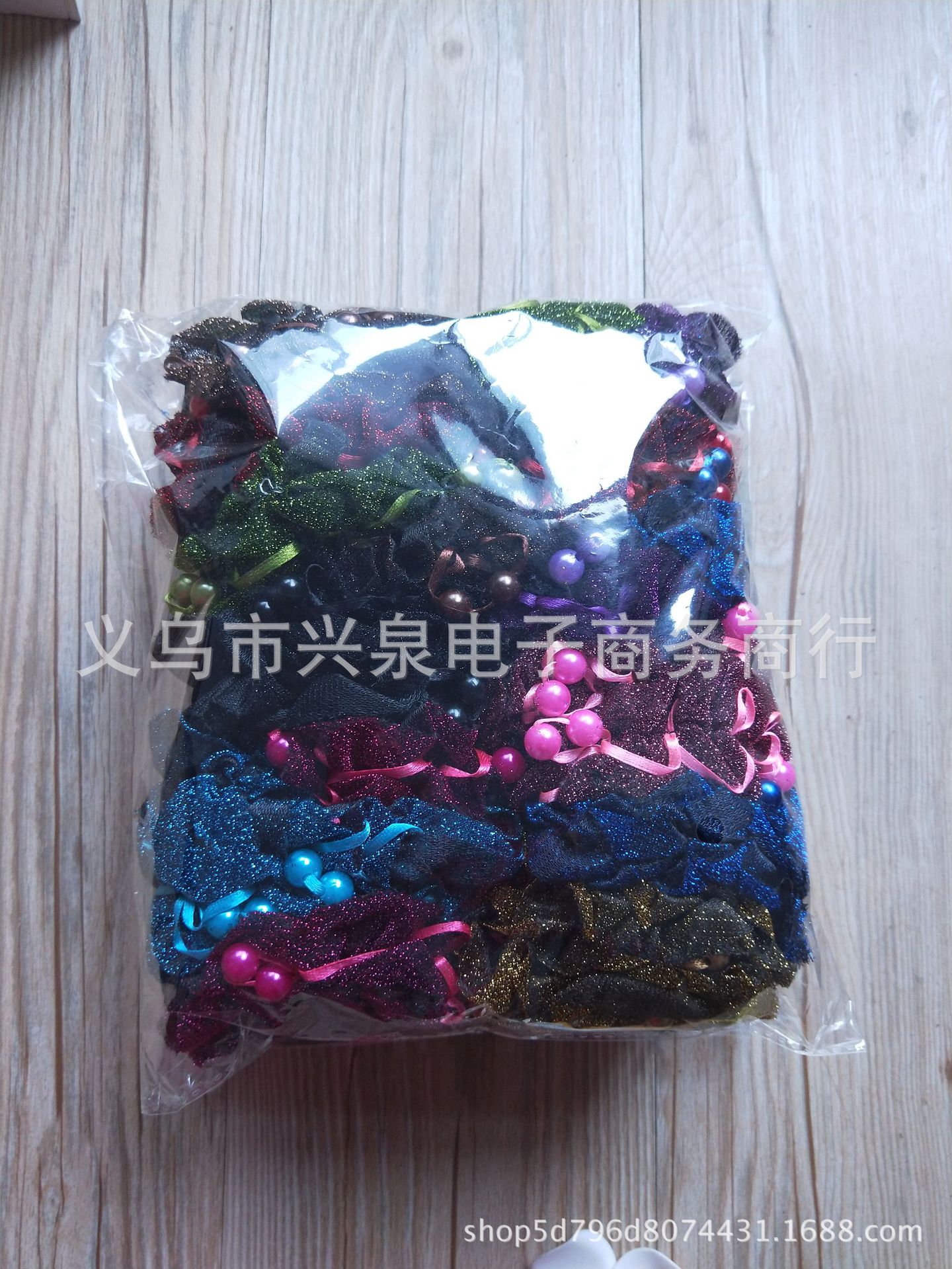 【1-7 Zones 】 Wide lace hair bands 20 yuan per pack, wholesale lace hair bands, hair ties, hair accessories, small commodities in Yiwu pic 2