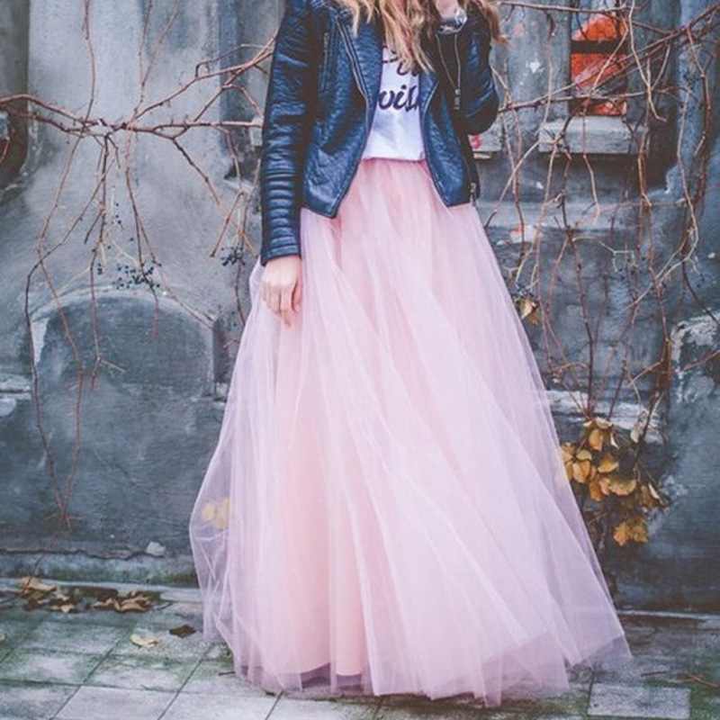 European and American mid-length tulle skirt, tutu skirt for adults, tulle skirt for balls, tulle skirt for women pic 14