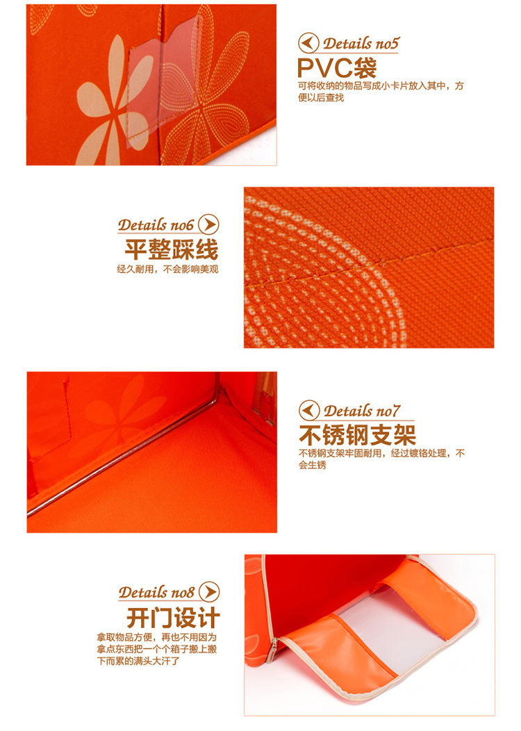 牛津布收纳箱大号可折叠收纳盒装衣被子玩具超大整理箱批发储物详情20