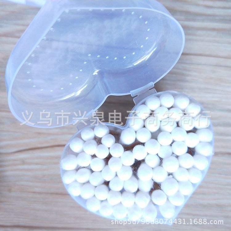 【1-8 Zones 】 Heart-shaped box cotton swabs 12 per set 240 per box 1 yuan 2 yuan box cotton swabs Heart-shaped box cotton swabs for cosmetics and hygiene 1 yuan special batch for general merchandise pic 5