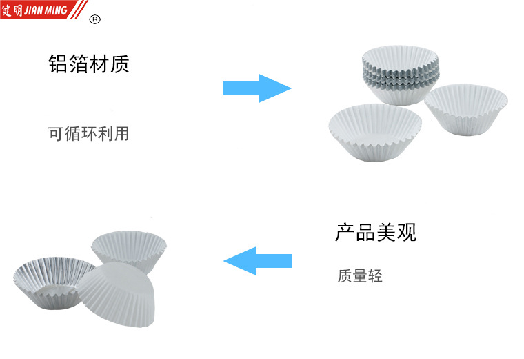 120 pieces of JM8080 aluminum foil round egg tart molds for pastries, bread, cakes and chocolate cookies pic 6