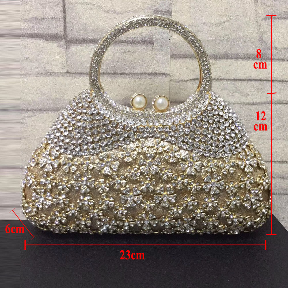 BL086 AliExpress Water Diamond Bag, Perforated Metal diamond-encrusted Dinner Bag, Full Diamond handbag for Foreign Trade Ladies, Banquet Bag pic 77