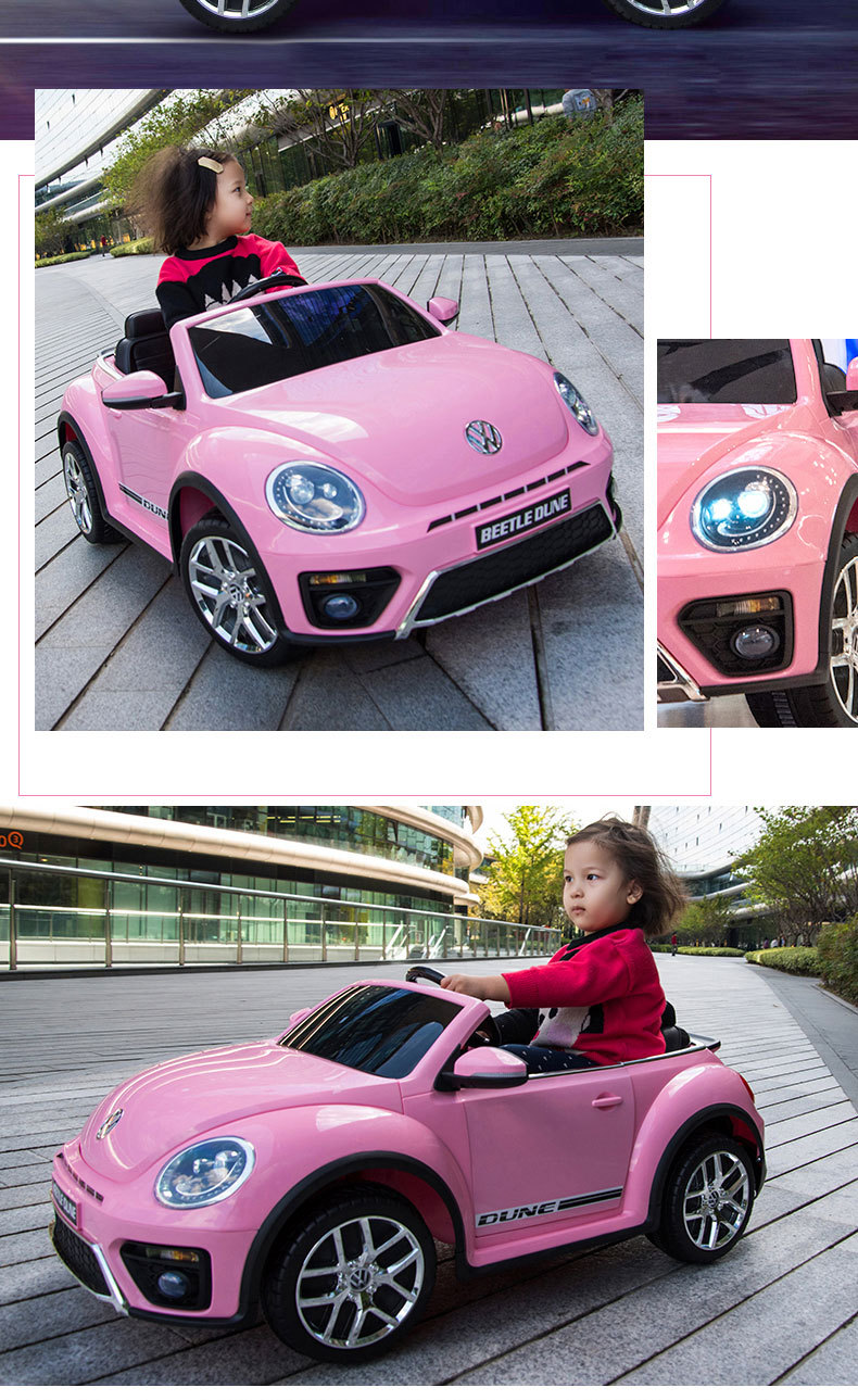 甲壳虫儿童四轮电动车可坐人遥控童车宝宝玩具车适合1-3岁男女孩母婴用品详情17