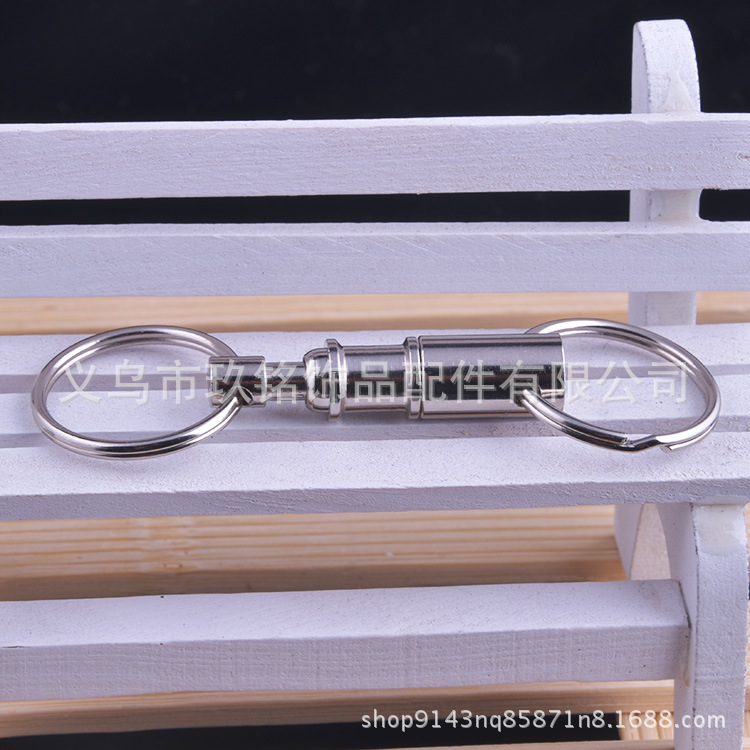Factory direct sales of iron detachable buckles, outdoor mother-and-child buckles, detachable double-ring keychains, and creative double-ended buckles pic 10