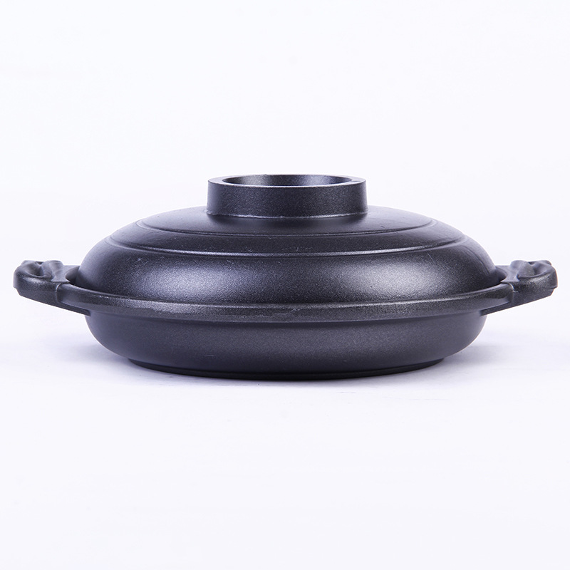 酒店用品欧式双耳浅煲汤锅多功能不粘锅欧式浅汤锅批发详情5