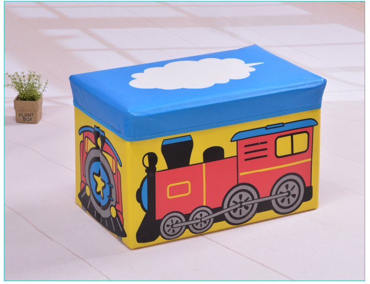 Cross-border best-selling cartoon storage stools, folding storage stools, household daily necessities, large storage boxes, wholesale from manufacturers pic 11