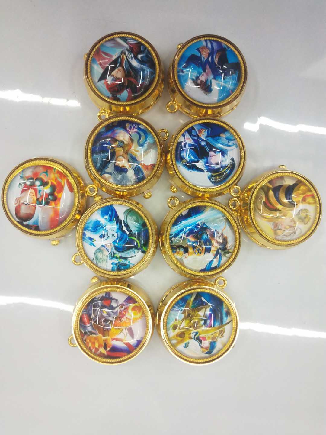 Wholesale of golden rotating anime cartoon wall watch gyroscope rotating pocket watch pic 7