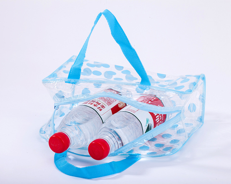 新款透明PVC防水洗漱包圆点化妆包男女便携旅行防尘护肤品收纳袋详情3