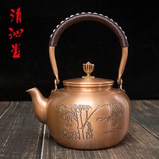 铜质茶壶家用紫砂壶泡茶壶茶具套装礼品送礼详情2
