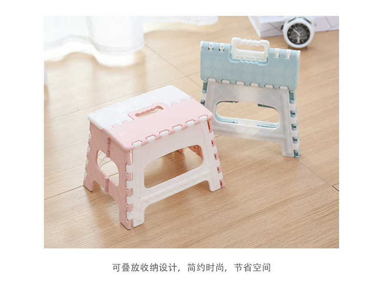 加厚塑料凳子 露营折叠凳 便携式提手凳子 小凳子手提凳150kg详情8