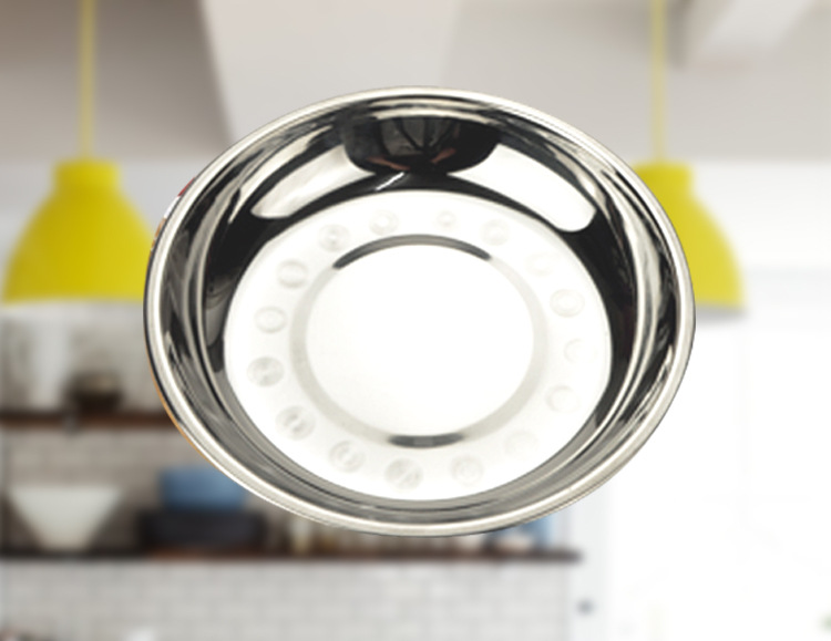 304不锈钢圆盘批发加厚圆形菜餐盘商用酒店食堂盘子厨房不锈钢盘详情4