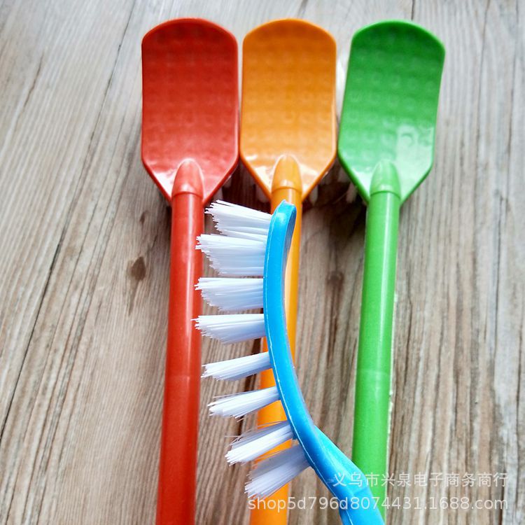 【 Zone 3-7 】 Toilet brush 360 yuan per box, plastic square head toilet cleaning brush, toilet hygiene brush, one-yuan hot product wholesale pic 4