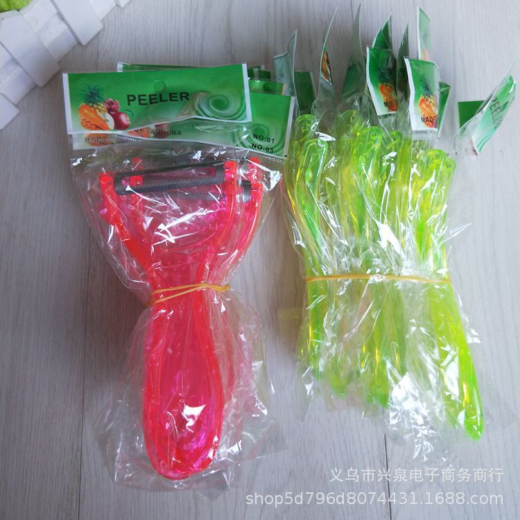 【 Zone 2-10 】 Crystal peeler 10 per bundle 2000 per box, one-yuan crystal peeler, plastic fruit and vegetable peeler, colored transparent peeler pic 8