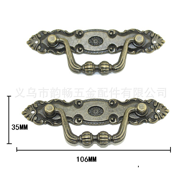 家装五金仿古拉手抽屉拉手柜门拉手古式拉手抽屉把手提手木盒提手详情1