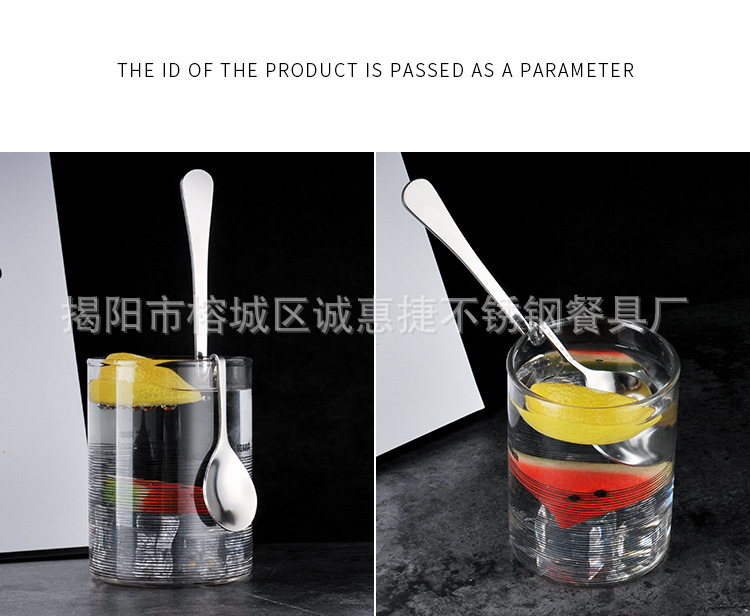 Chenghuijie Factory direct sales coffee spoons, stainless steel hanging cup spoons, creative twisted spoons, mixing spoons, seasoning spoons and spoons pic 17