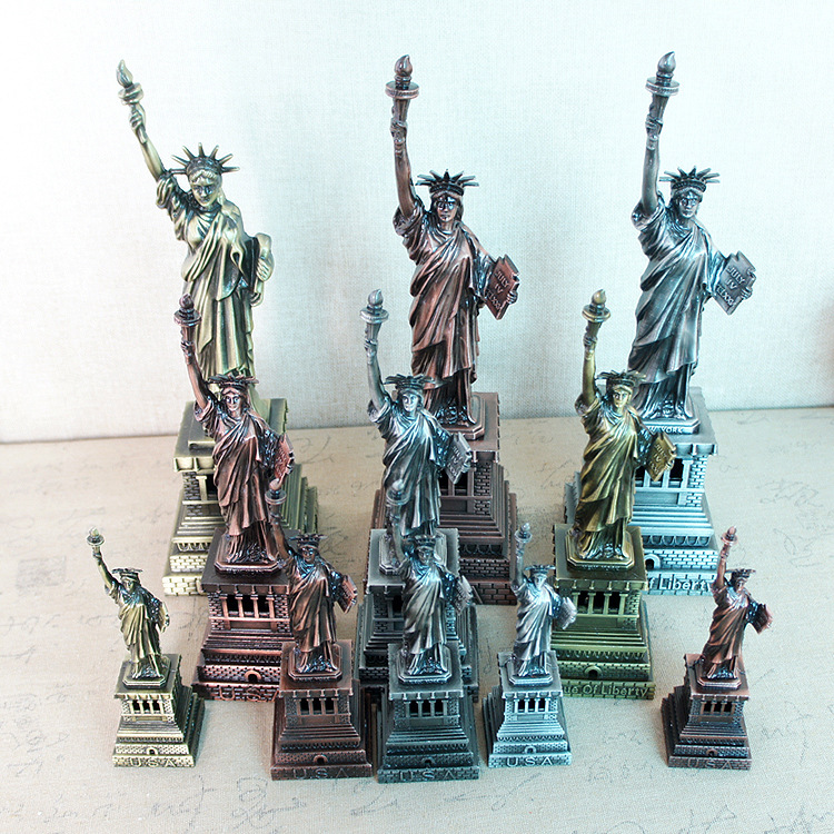 Creative metal handicrafts, American home craft ornaments, Statue of Liberty model ornaments in multiple sizes pic 7
