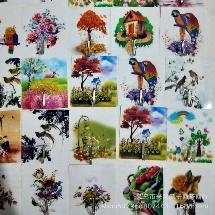 【 Zone 1-1 】 Thick Invisible Adhesive Hook 2500 per box. Invisible adhesive hook, hook adhesive hook, hot sale at street stalls in the Jianghu area. No-drilling adhesive hook, kitchen and bathroom wall adhesive pic 1