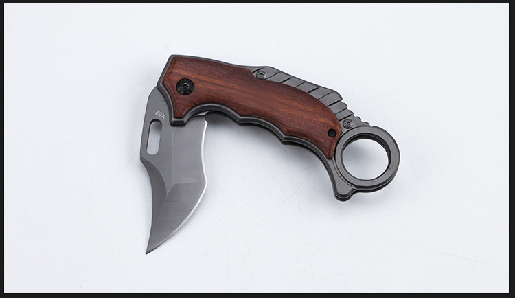 Upgraded outdoor folding knife X62 claw knife, camping self-defense portable small straight multi-functional claw knife, fruit knife pic 11