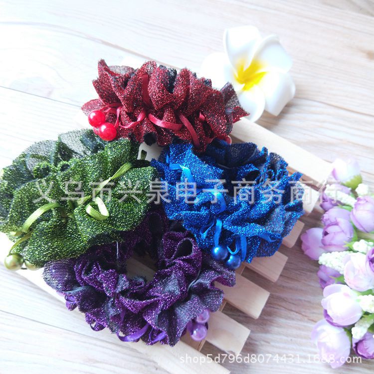 【1-7 Zones 】 Wide lace hair bands 20 yuan per pack, wholesale lace hair bands, hair ties, hair accessories, small commodities in Yiwu pic 5