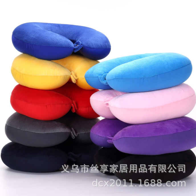 Customized U-shaped pillow with EPS printed and gold-embossed LOGO neck support pillow, side sleep travel breathable back support pillow pic 18