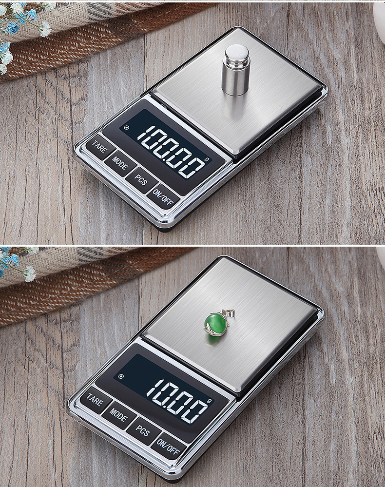 Portable mini 0.1g gram scale, precision counting balance, jewelry scale, gold, medicinal materials, jewelry electronic scale, 0.01g pic 13