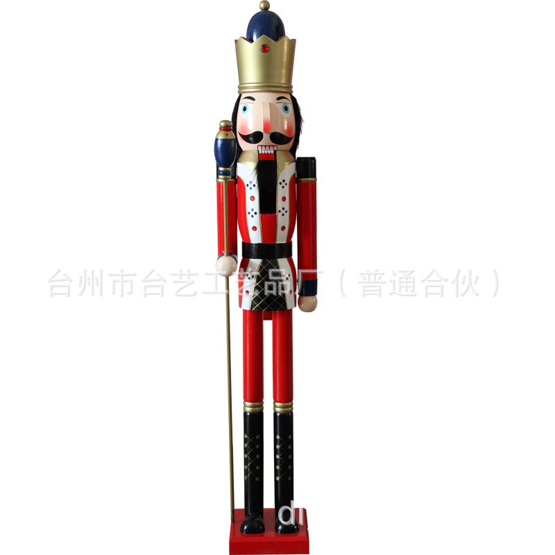 Large nutcracker 150CM in stock, soldier puppet 1.5m, hotel Christmas decorative handicrafts and ornaments pic 12