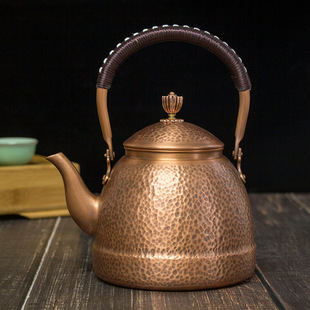 铜质茶壶家用紫砂壶泡茶壶茶具套装礼品送礼详情3