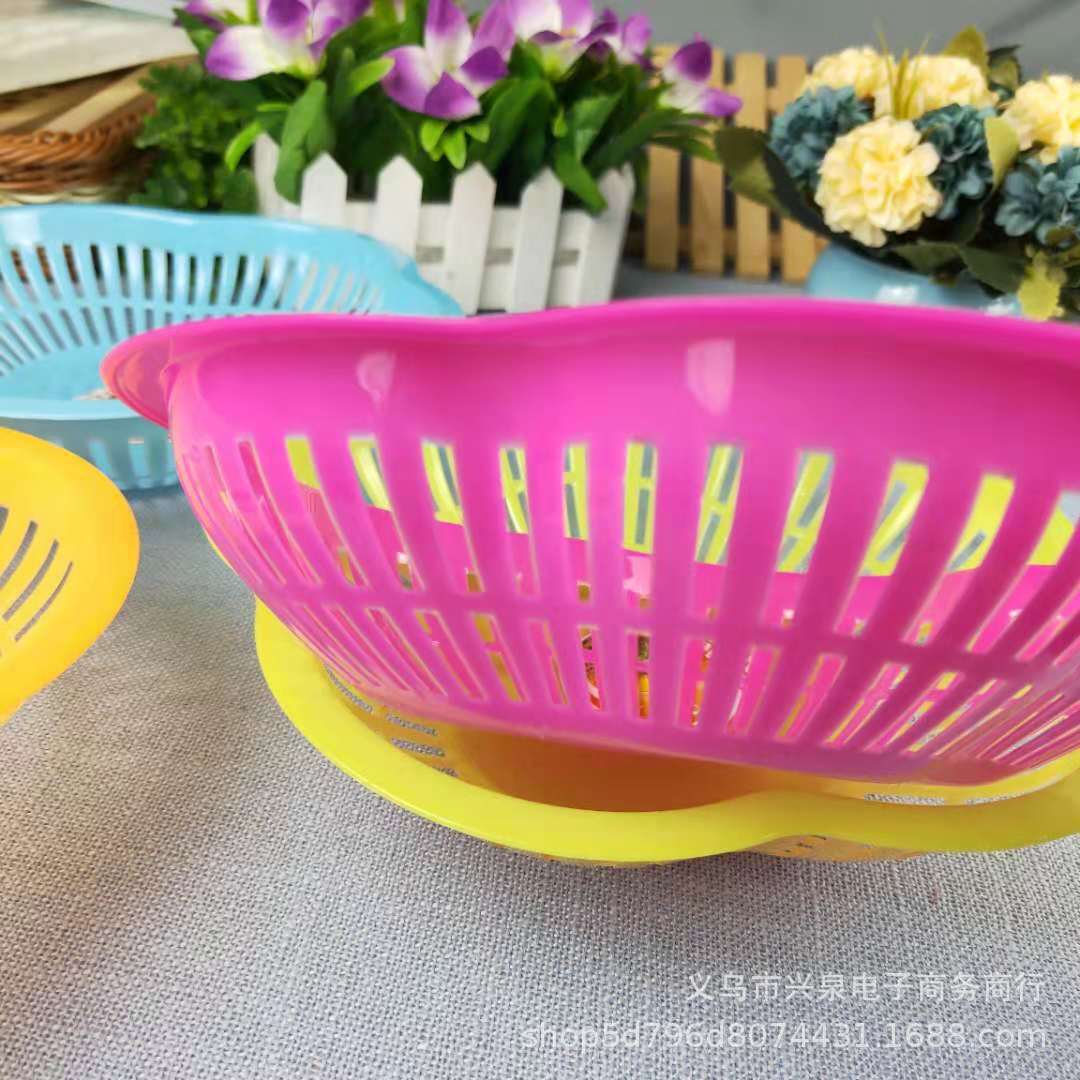 【 Zone 3-7 】A-15 Colored Fruit Baskets: 600 yuan per box. Fruit baskets, snack baskets, flower-shaped new material hollow fruit baskets, melon and fruit baskets: One yuan product pic 5