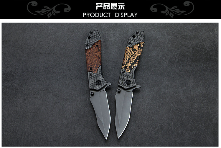 Outdoor folding knife, portable self-defense knife x66, high-hardness and sharp folding knife for wilderness survival pic 6
