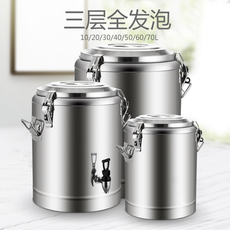商用不锈钢双层保温桶大容量无磁饭桶汤桶多功能水桶详情33