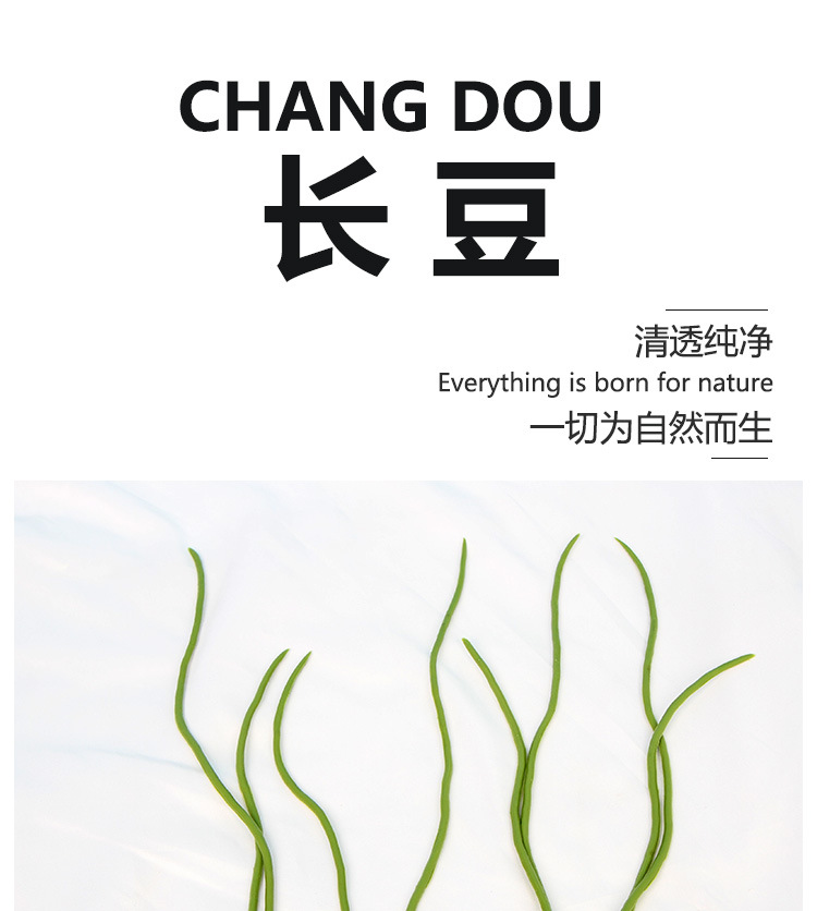 厂家供应仿真植物长豆配件花店装饰手捧花原材料批发婚庆用仿真枝叶园艺装饰用品详情1