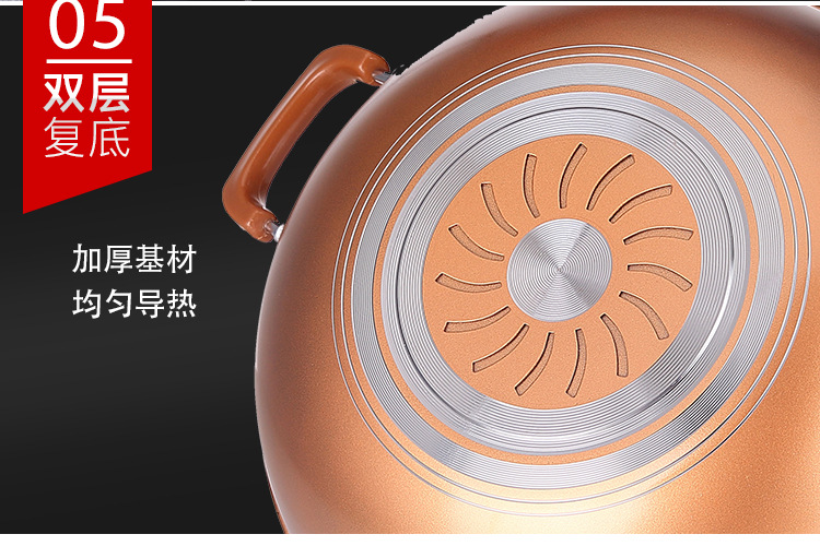 Factory wholesale of new non-stick cooking POTS, non-stick woks, multi-functional gift cookware, one-piece consignment pic 22