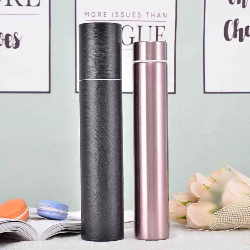 Fashionable and creative metal portable anti-wolf cup, stainless steel vacuum insulated cup, slender and creative, customizable LOGO lollipop cup pic 6