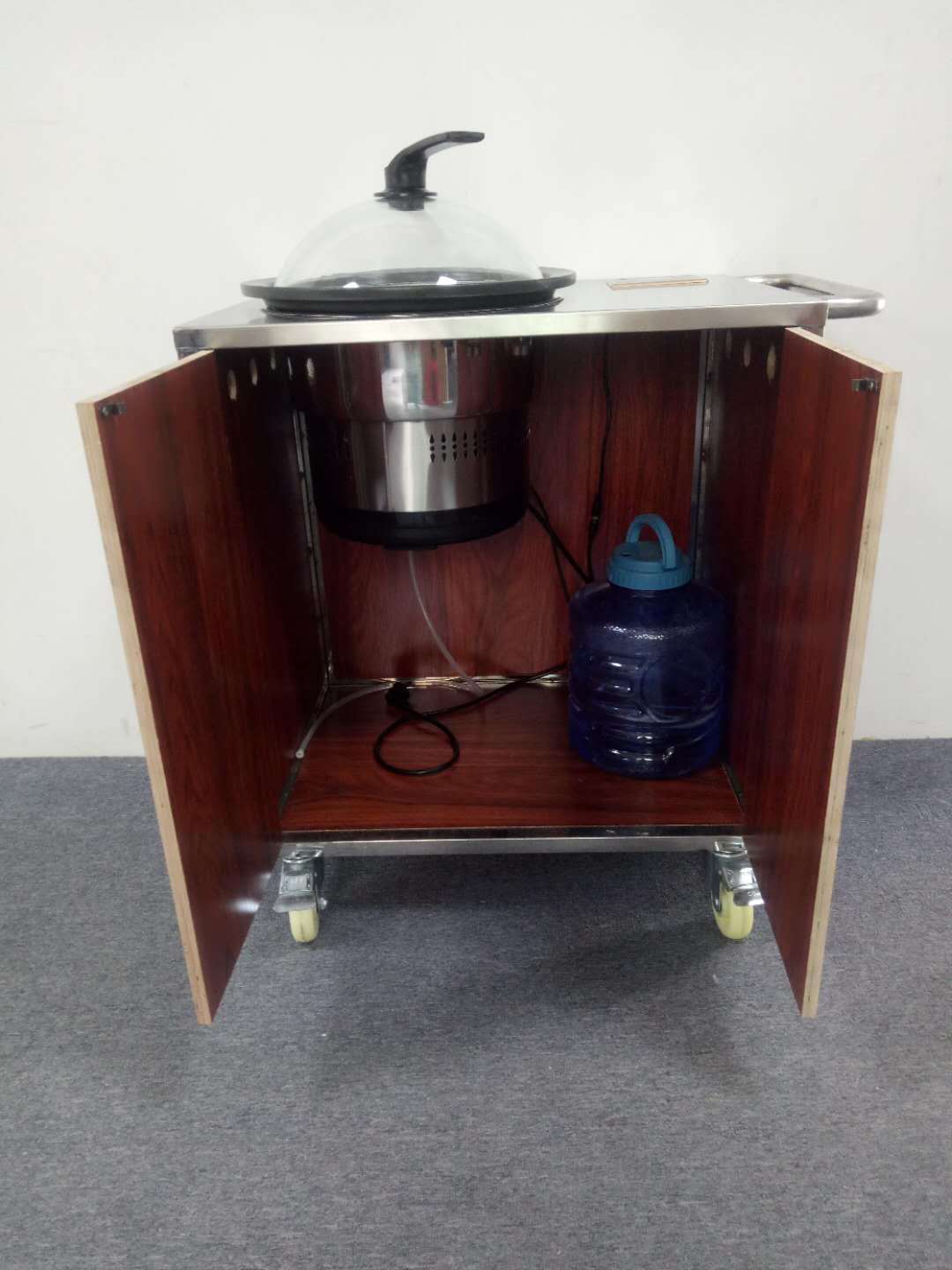 Wholesale of commercial multi-functional hotel restaurants, stainless steel self-service combination mobile table food carts, seafood steam hot pot pic 6