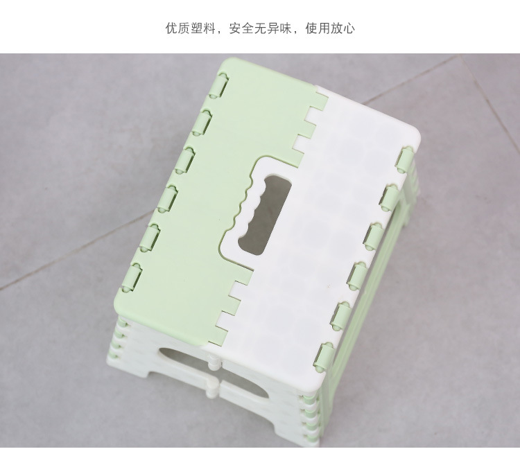 加厚塑料凳子 露营折叠凳 便携式提手凳子 小凳子手提凳150kg详情17