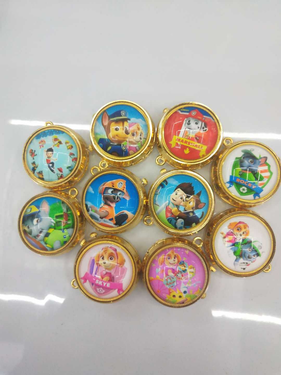 Wholesale of golden rotating anime cartoon wall watch gyroscope rotating pocket watch pic 20