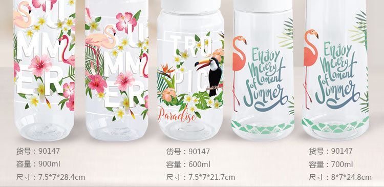 tritan water bottle Plastic water cup, portable plastic cup, large-capacity tea cup pic 8