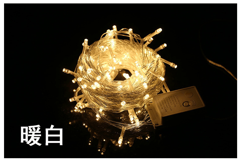 Outdoor LED string lighting project, starry sky Christmas festival decorative lights, wedding room decoration bare light string lights pic 11