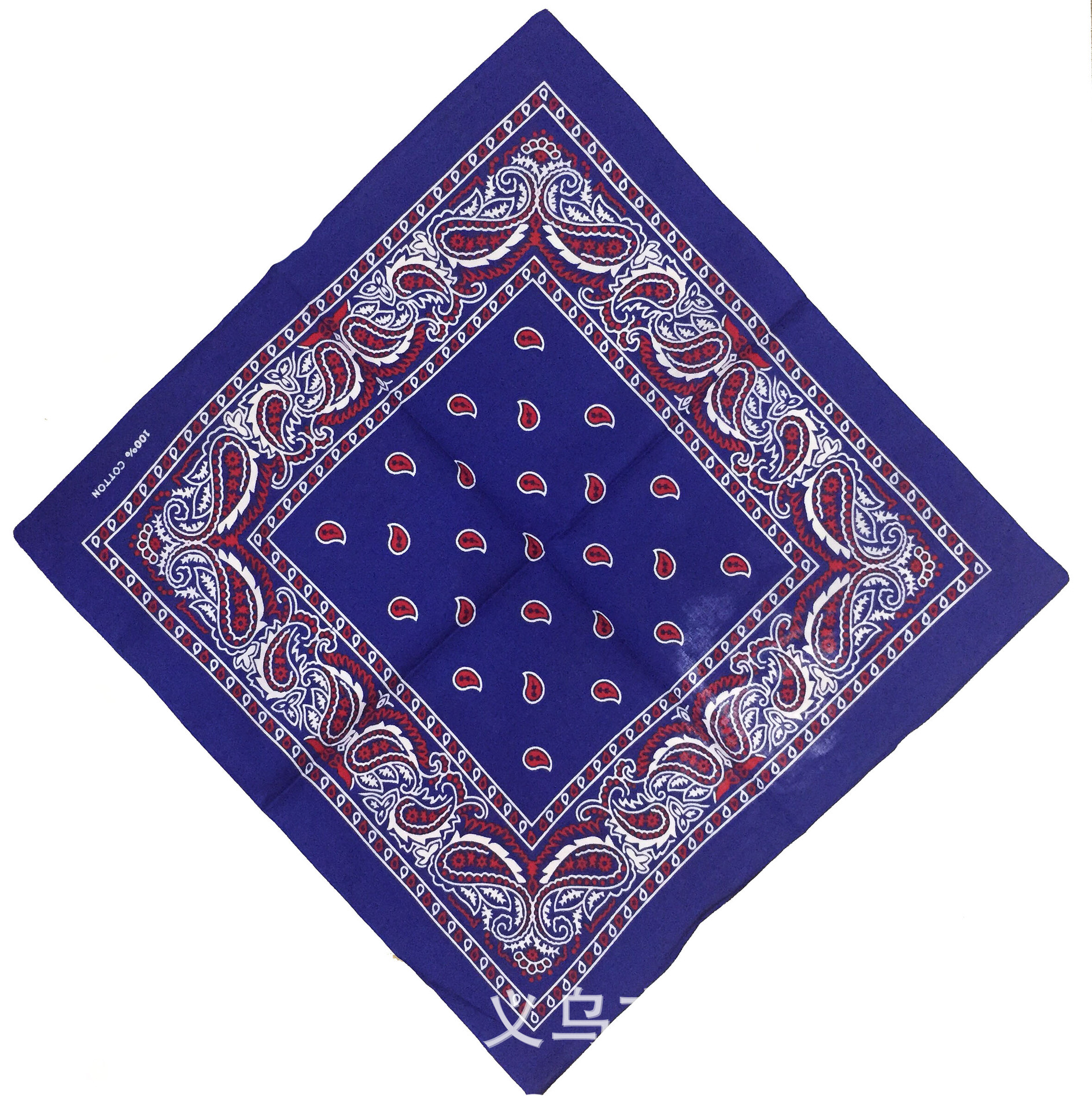 New cashew flower headscarf, black base sunflower seed flower, Harajuku color-blocking amoeba hip-hop multi-purpose square scarf factory direct sales pic 2