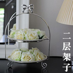 Silver-plated metal fruit plates, pastry trays, cake plates, baking party, wedding soft furnishings, KTV home decorations pic 1