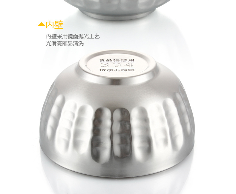 304 stainless steel bowl, family tableware bowl, creative travel portable chopsticks and spoons, picnic folding set rice bowl pic 30