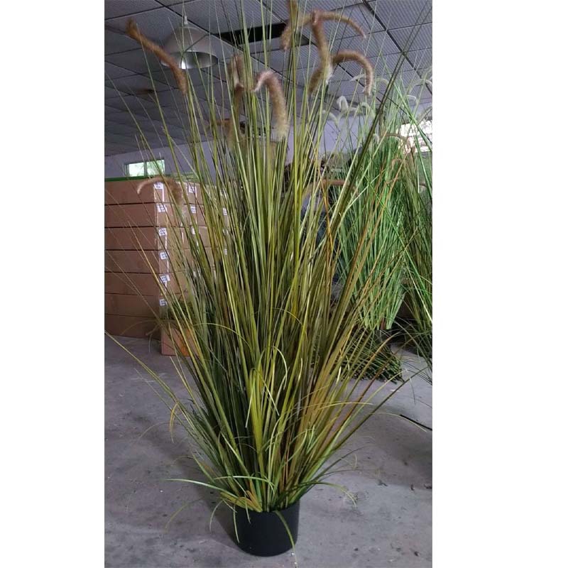 Factory store plant potted plants, artificial grass, artificial grass POTS, flower art, onion grass, foxtail grass, hotel and home decoration green plants pic 8